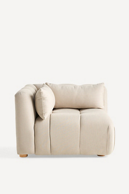 Kora Tufted Performance Woven Modular Corner Chair | AnthroHome