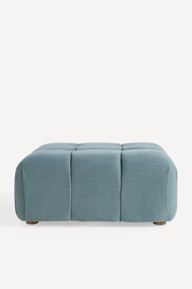 Kora Tufted Performance Woven Ottoman #2