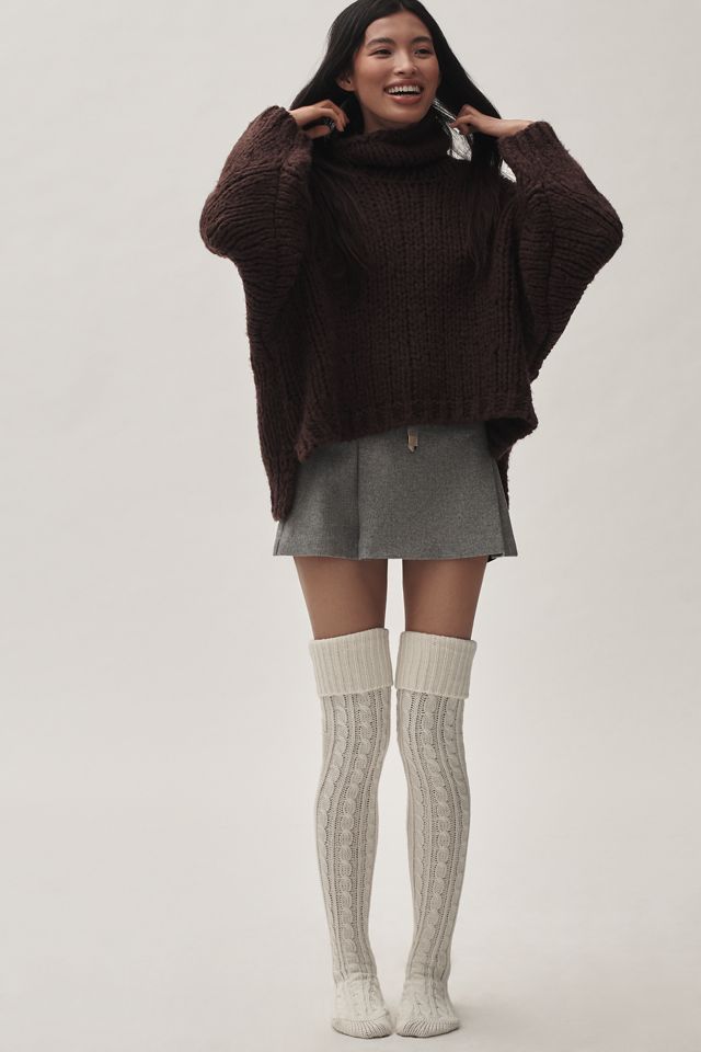 MUK LUKS Chunky Cable Knit Over-The-Knee Socks #3