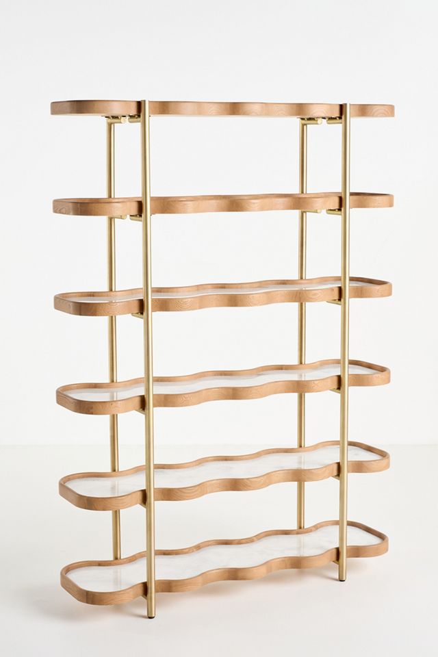 Sophia Tall Marble Bookcase #1