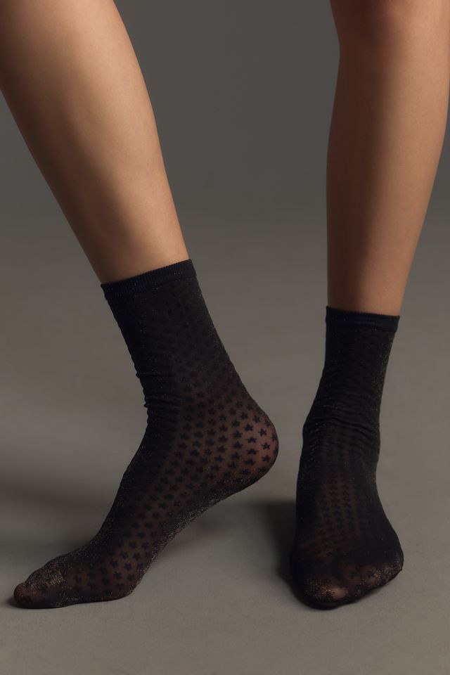 Emilio Cavallini Metallic Polka Dot Socks #1