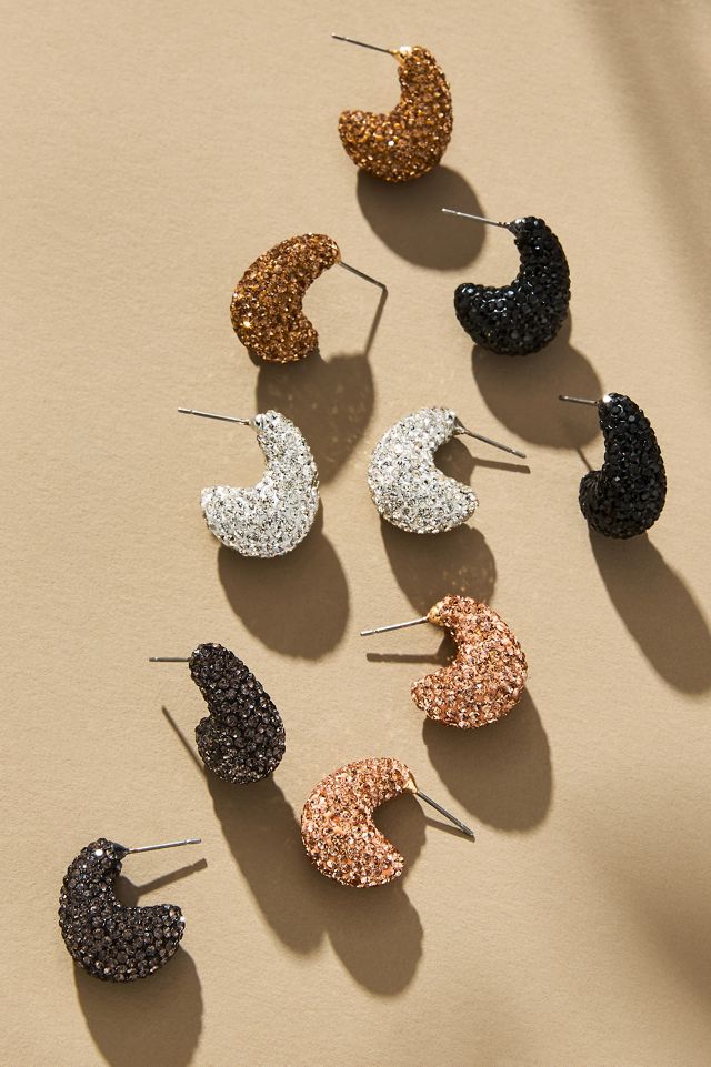 Pavé Teardrop Earrings | Anthropologie