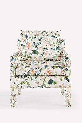 Anthropologie Delaney Hattie Accent Chair In White