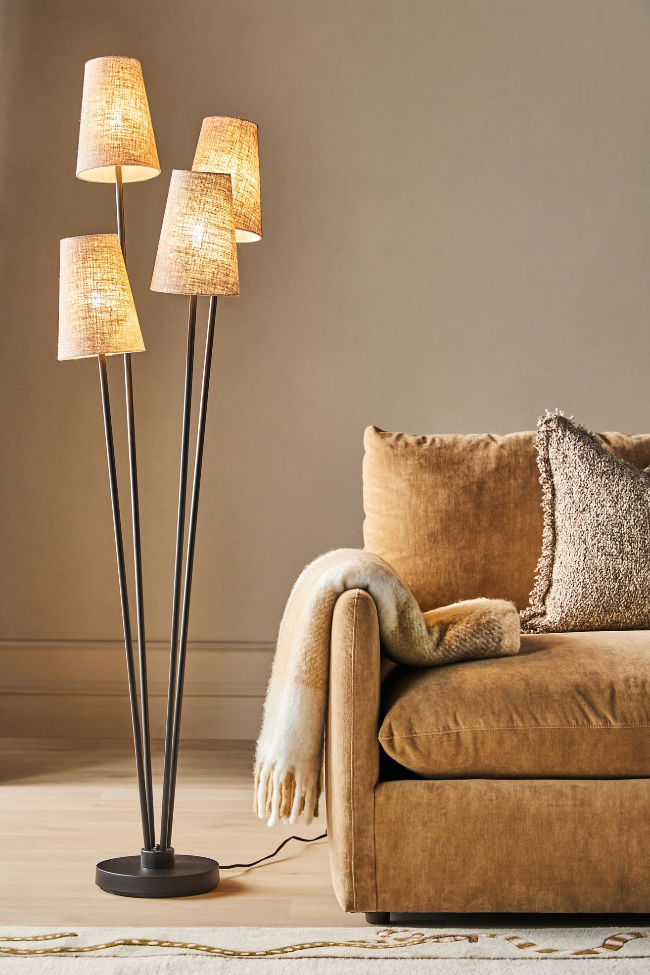 Wentworth Floor Lamp - Black, Standard, One Size