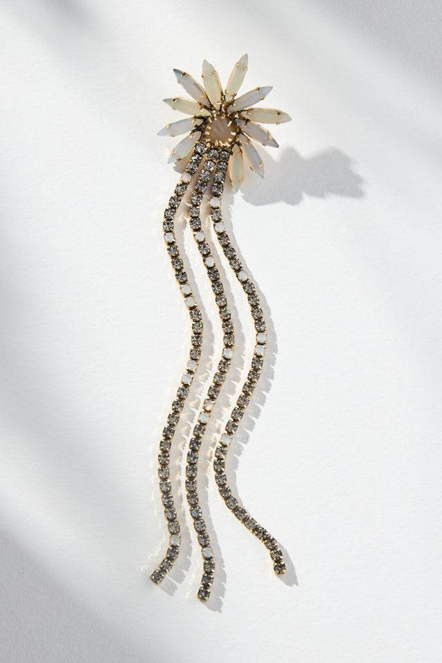 Rhinestone Fireworks Drop Earrings #3