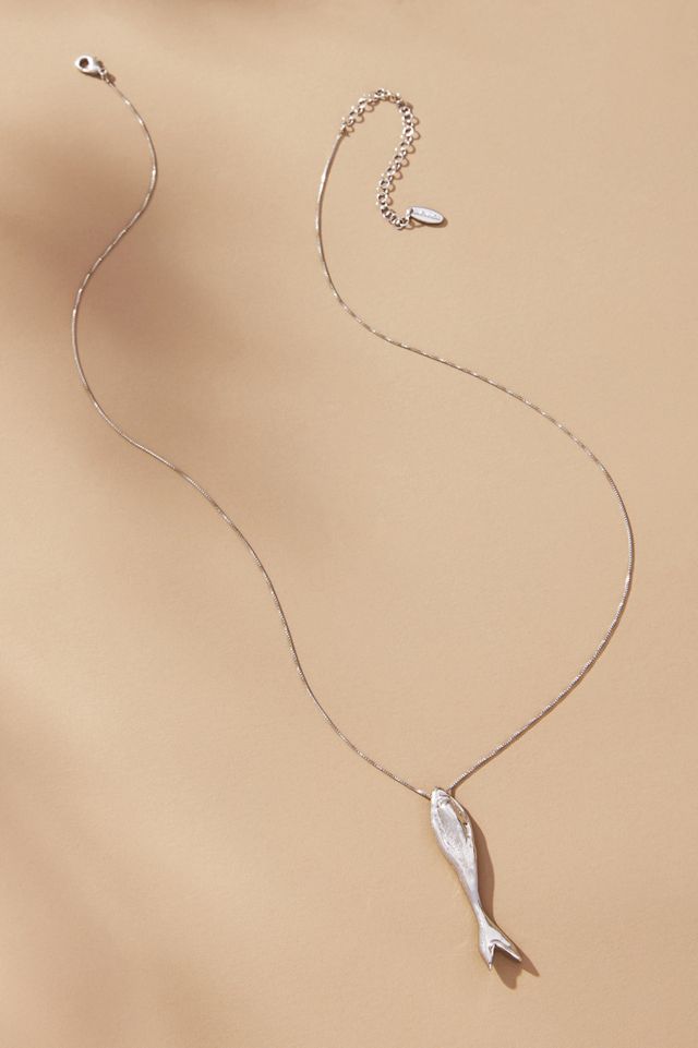Dainty Fish Charm Necklace #1