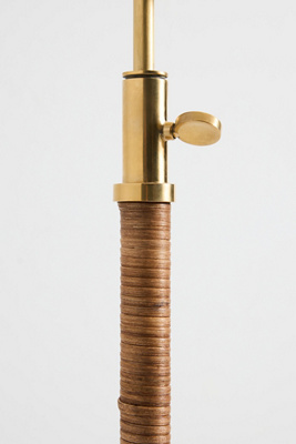 Curves Metal & Rattan Shaded No. 1 Floor Lamp - Thumbnail 4