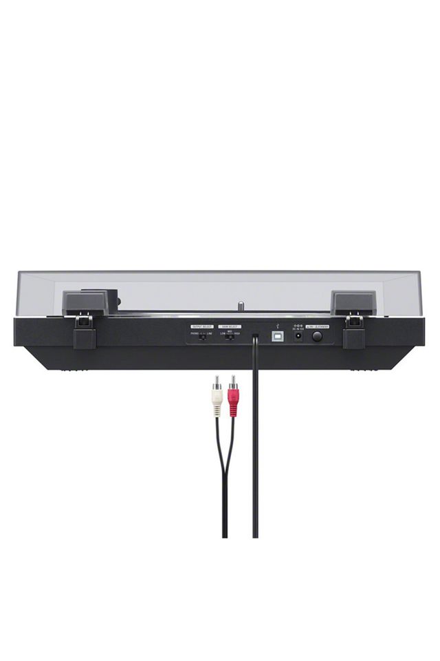 Black Aluminum Belt Drive Turntable with USB and Bluetooth