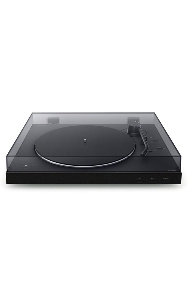Black Aluminum Belt Drive Turntable with USB and Bluetooth