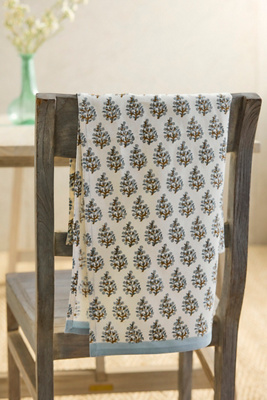 Terrain Samira Cotton Dish Towel In Blue