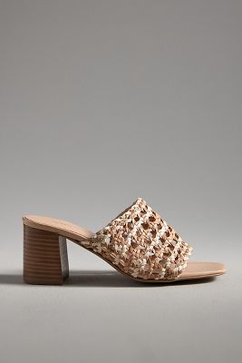 Woven Block-Heel Mule Sandals taille: 36 - By Anthropologie - Modalova