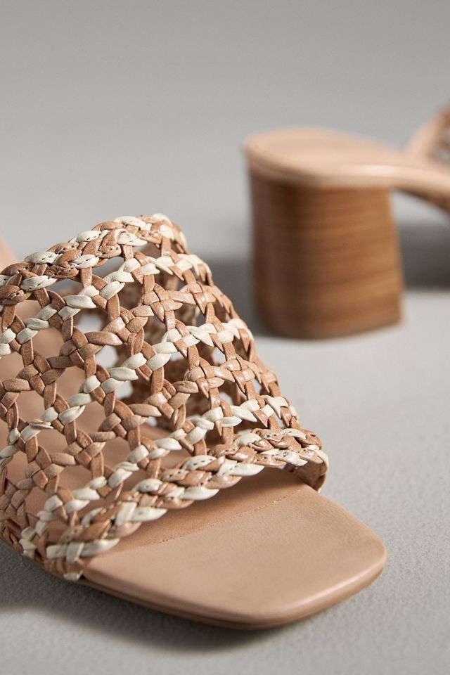 By Anthropologie Woven Block-Heel Mule Sandals #2