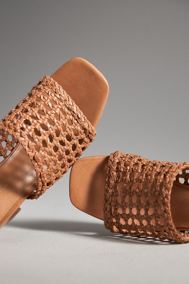 By Anthropologie Woven Block-Heel Mule Sandals #3