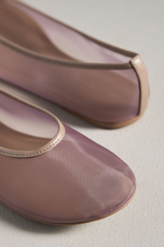 By Anthropologie Mesh Ballet Flats