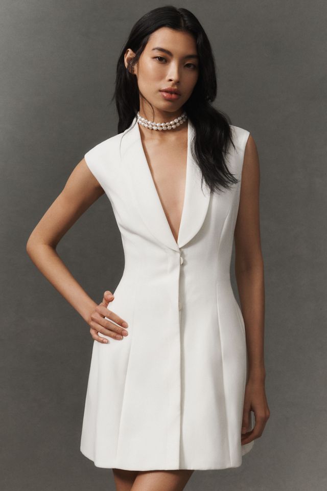 Bardot Destene V-Neck Hourglass Tailored Mini Dress #4