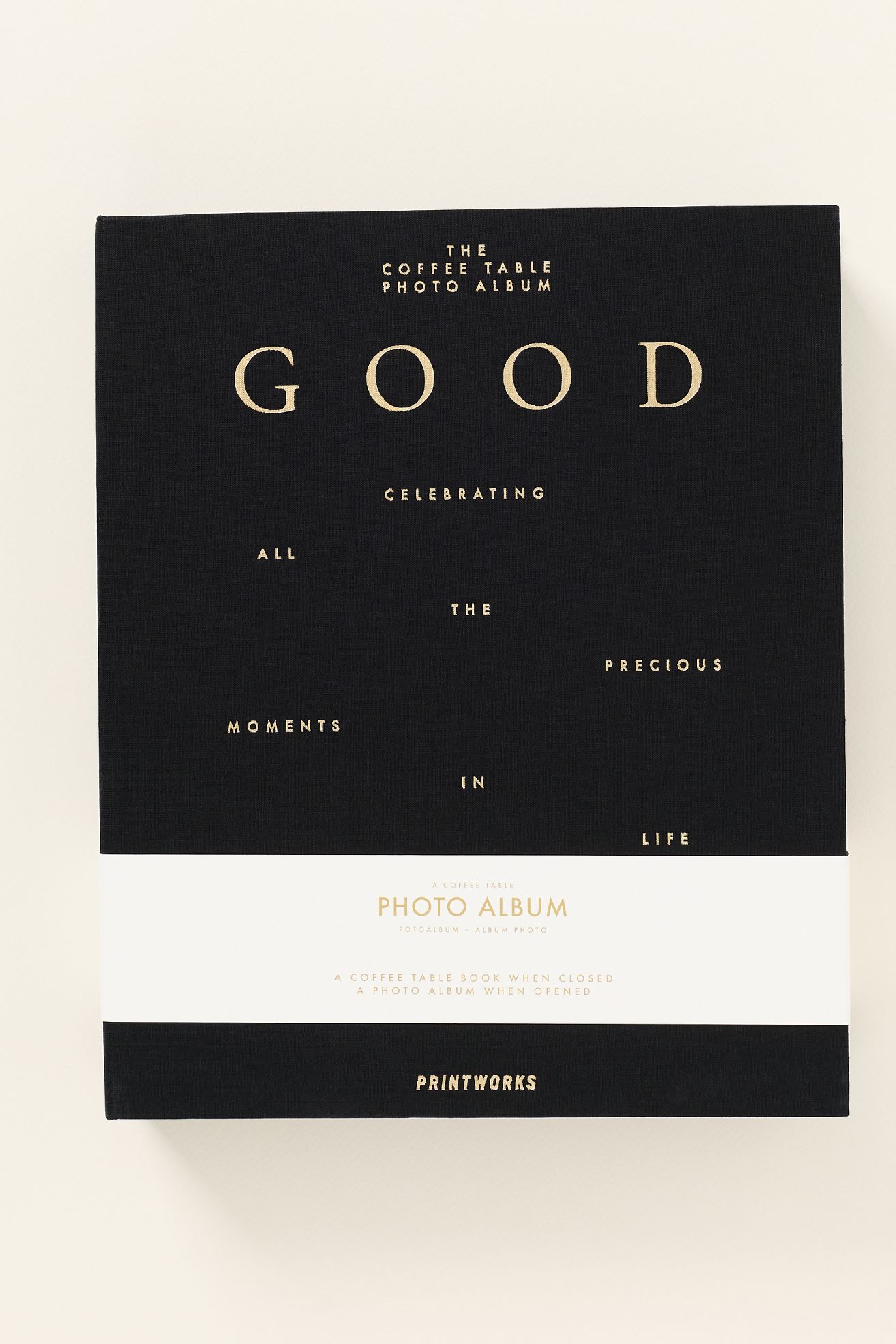 Printworks Photo Album Book - Good Times Black, One Size