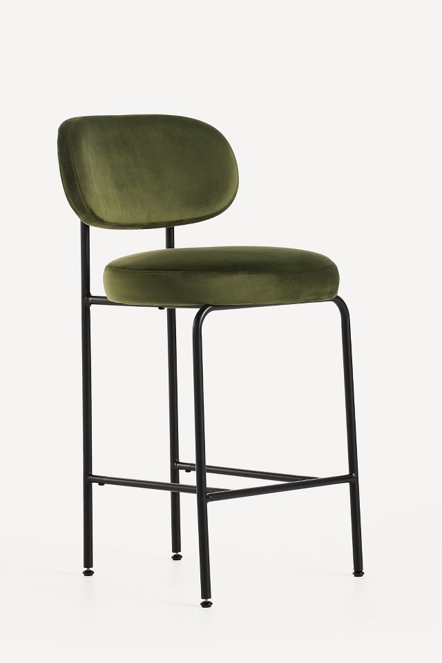 Velvet Tashi Counter Stool - Stylish Bar Seating