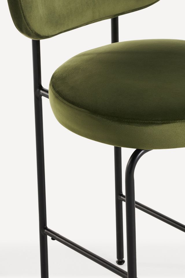 Velvet Tashi Counter Stool - Stylish Bar Seating