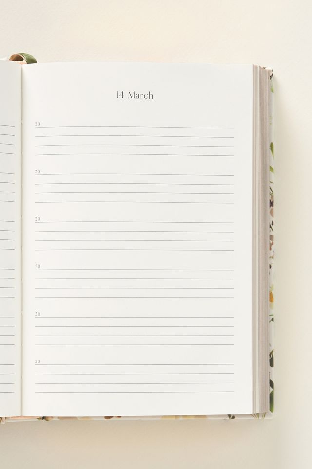 Bespoke Letterpress Ranunculus 5-Year Hardcover Journal #1