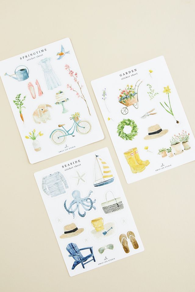 Emily Lex Studio Watercolor Stickers #1