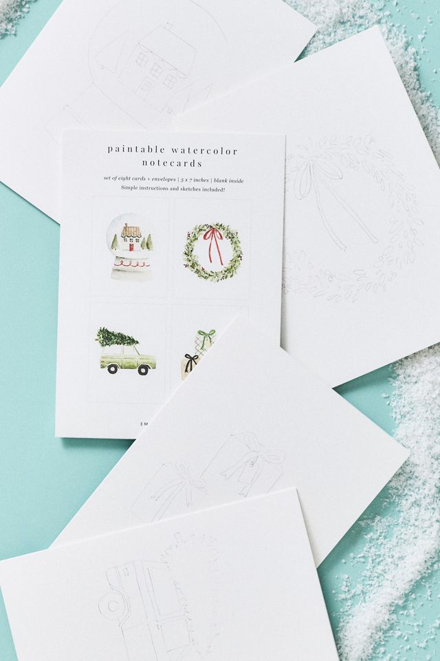 Emily Lex Studio Watercolor Notecards #1
