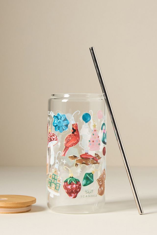 1canoe2 Holiday Glass Tumbler with Lid #1