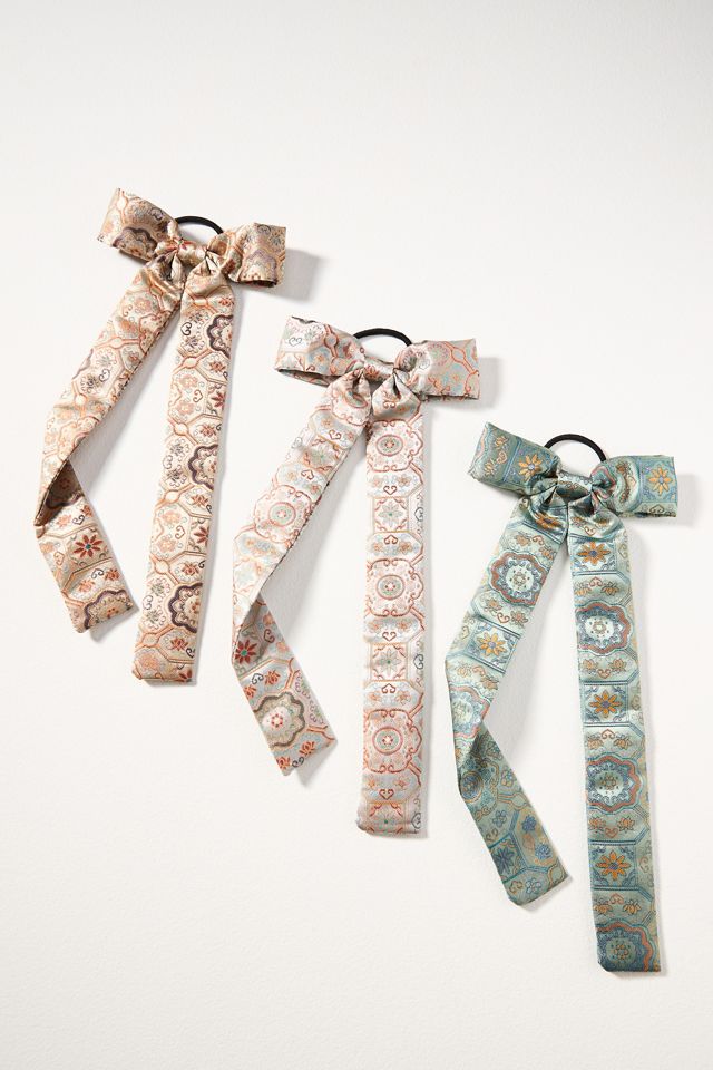 Paisley Bow Hair Tie #1