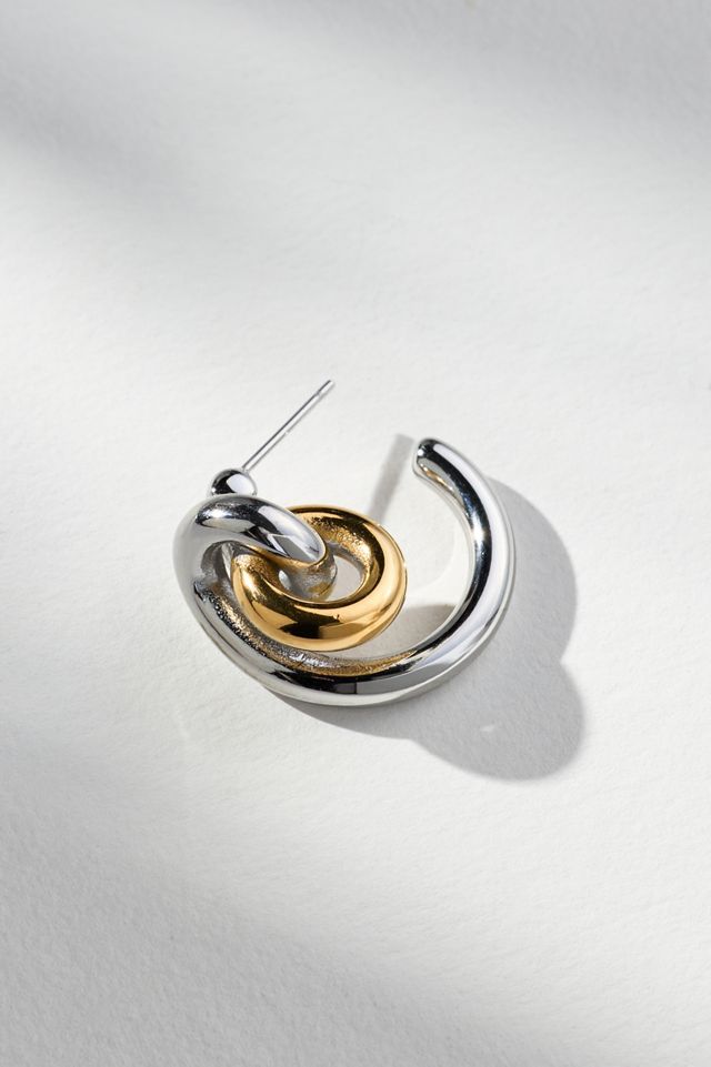 8 Other Reasons 3 Strikes Mixed Metal Earrings #1