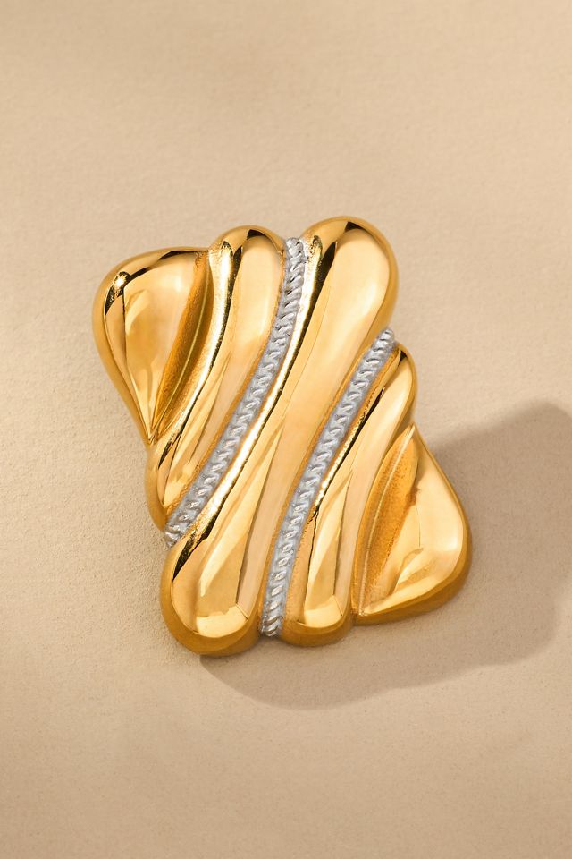 8 Other Reasons Textured Square Post Earrings #1