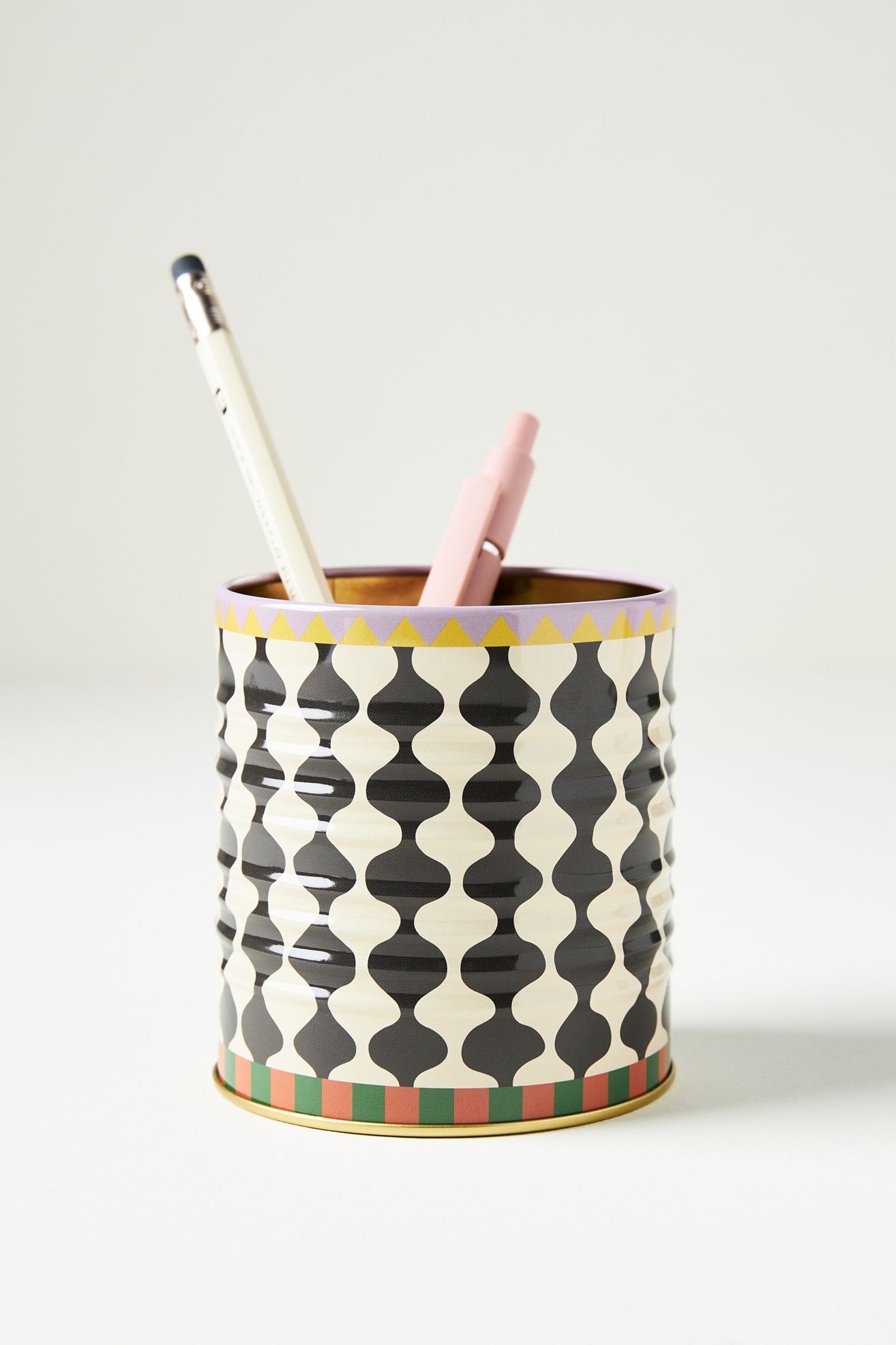 DesignWorks Ink Tin Pen Pot - Black, Standard, One Size