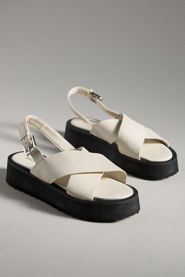 Maeve Cross-Strap Platform Sandals
