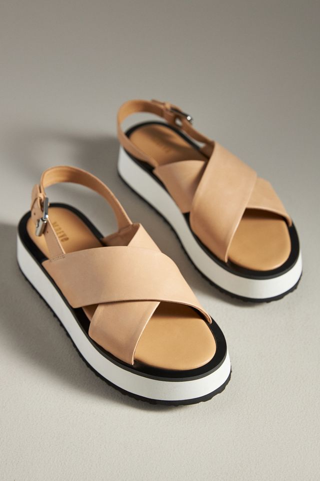 Maeve Cross-Strap Platform Sandals #1