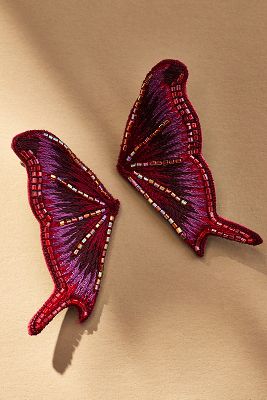 Mignonne Gavigan St. Marks Butterfly Stud Earrings In Purple