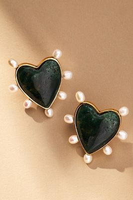 Mignonne Gavigan Lexington Stud Earrings In Green