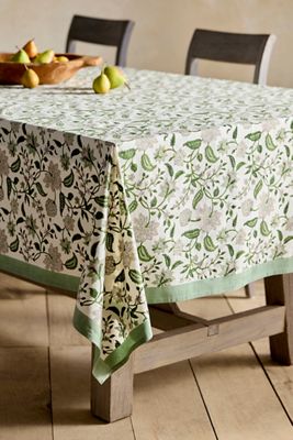 Divya Cotton Tablecloth, Blue