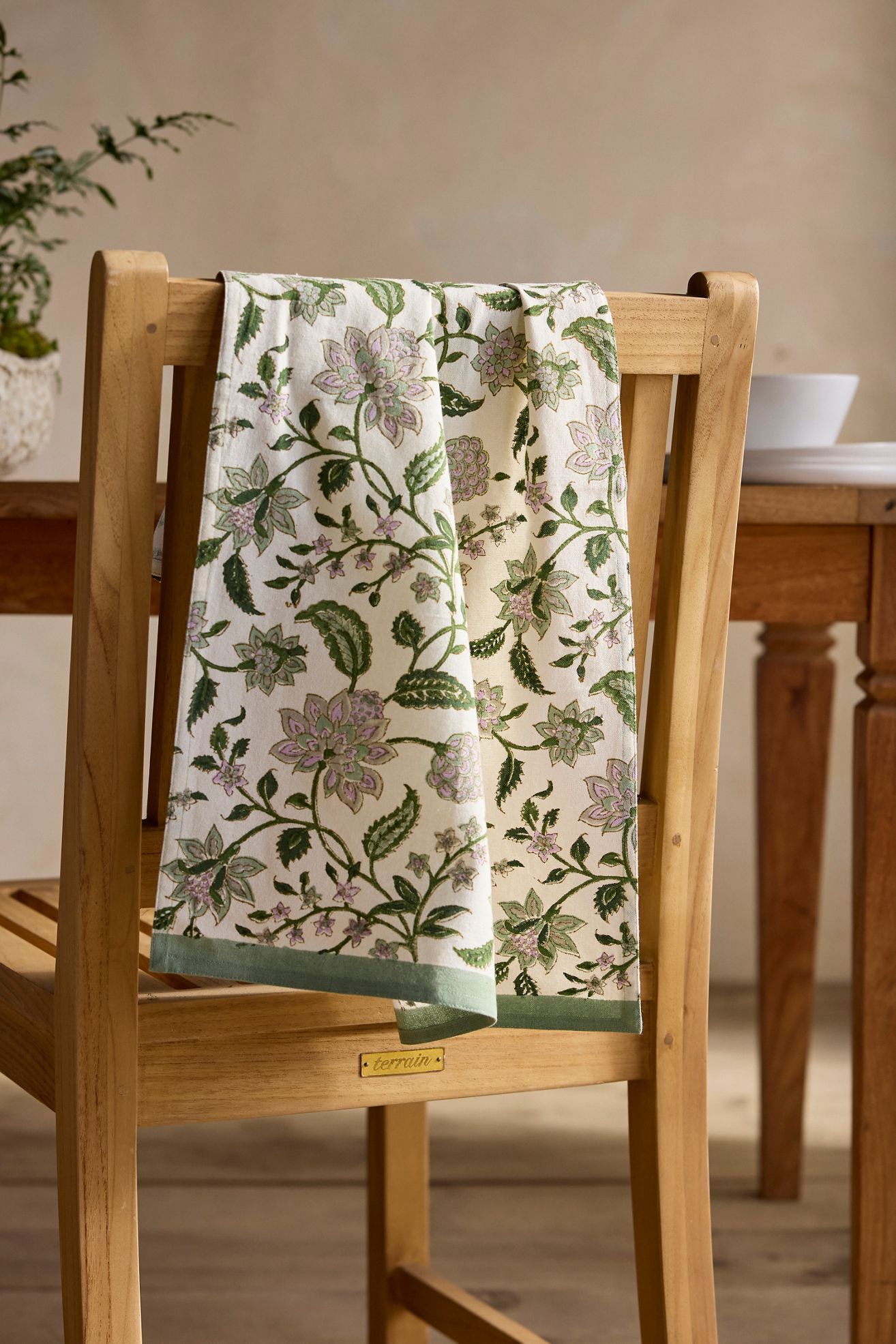 Divya Cotton Dish Towel - Emerald Green, One Size