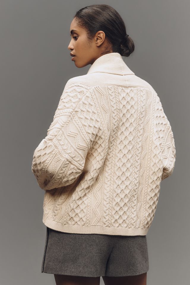 The Mariel Cardigan Sweater: Cropped Cable-Knit Edition #1