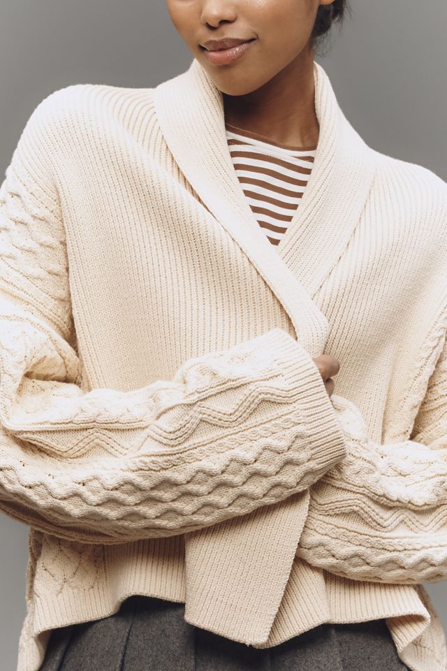 The Mariel Cardigan Sweater: Cropped Cable-Knit Edition #3