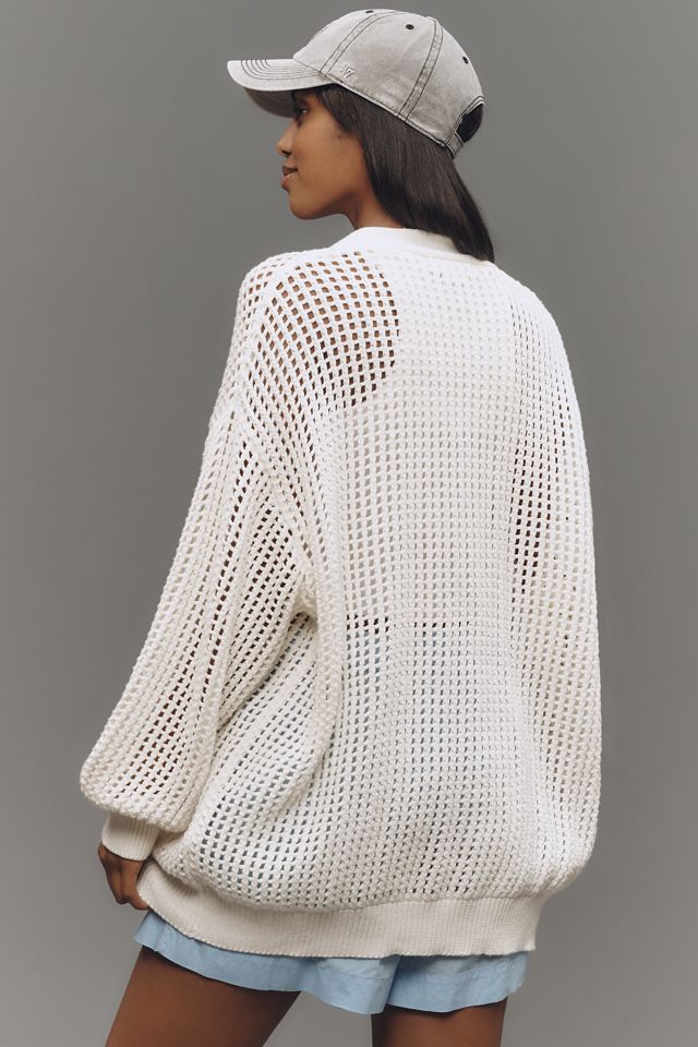 By Anthropologie Crochet Grandpa Cardigan #1