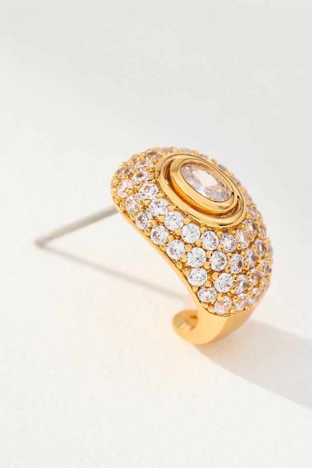 Luv Aj Pavé Teardrop Stud Earrings #1