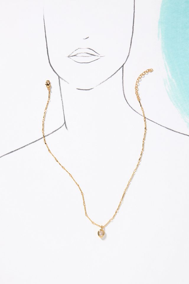 Luv Aj Bezel Link Necklace