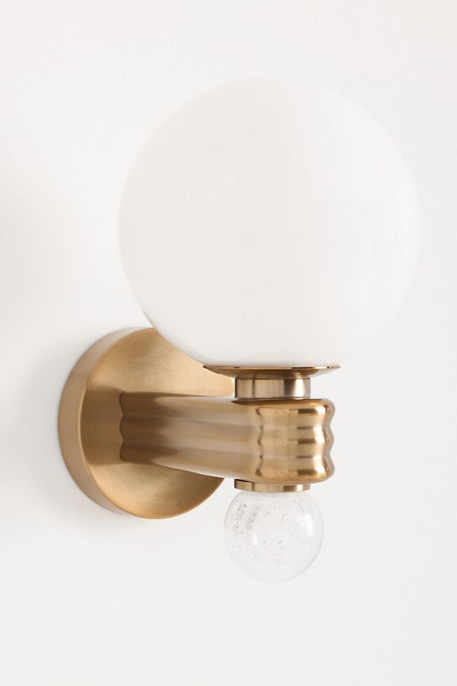 Harper Brass Single Sconce Wall Light #4