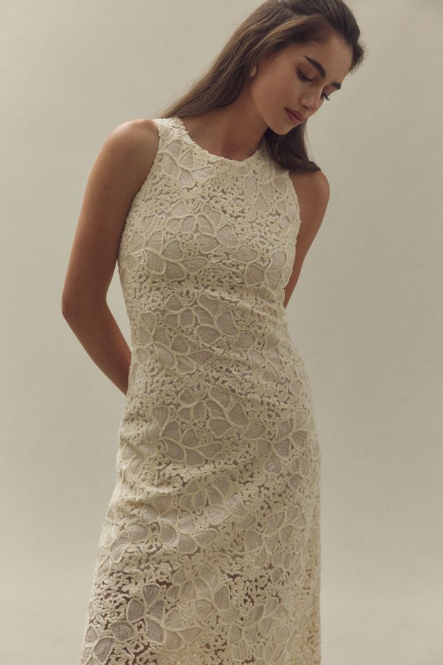 Anthropologie ★ Endless Rose Sleeveless Textured Midi Dress Endless Rose Sleeveless Textured Midi Dress | Anthropologie
