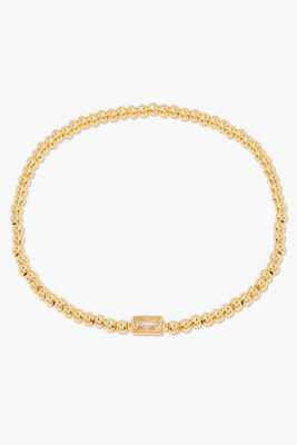 Brook & York Kylie Birthstone Beaded Stretch Bracelet In Clear