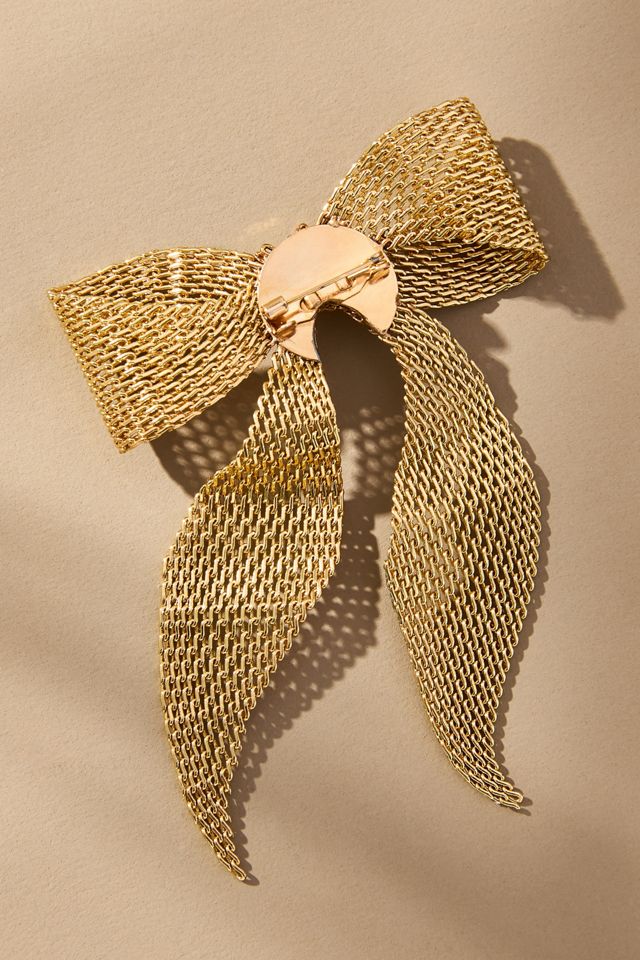 Chainmail Bow Brooch #1