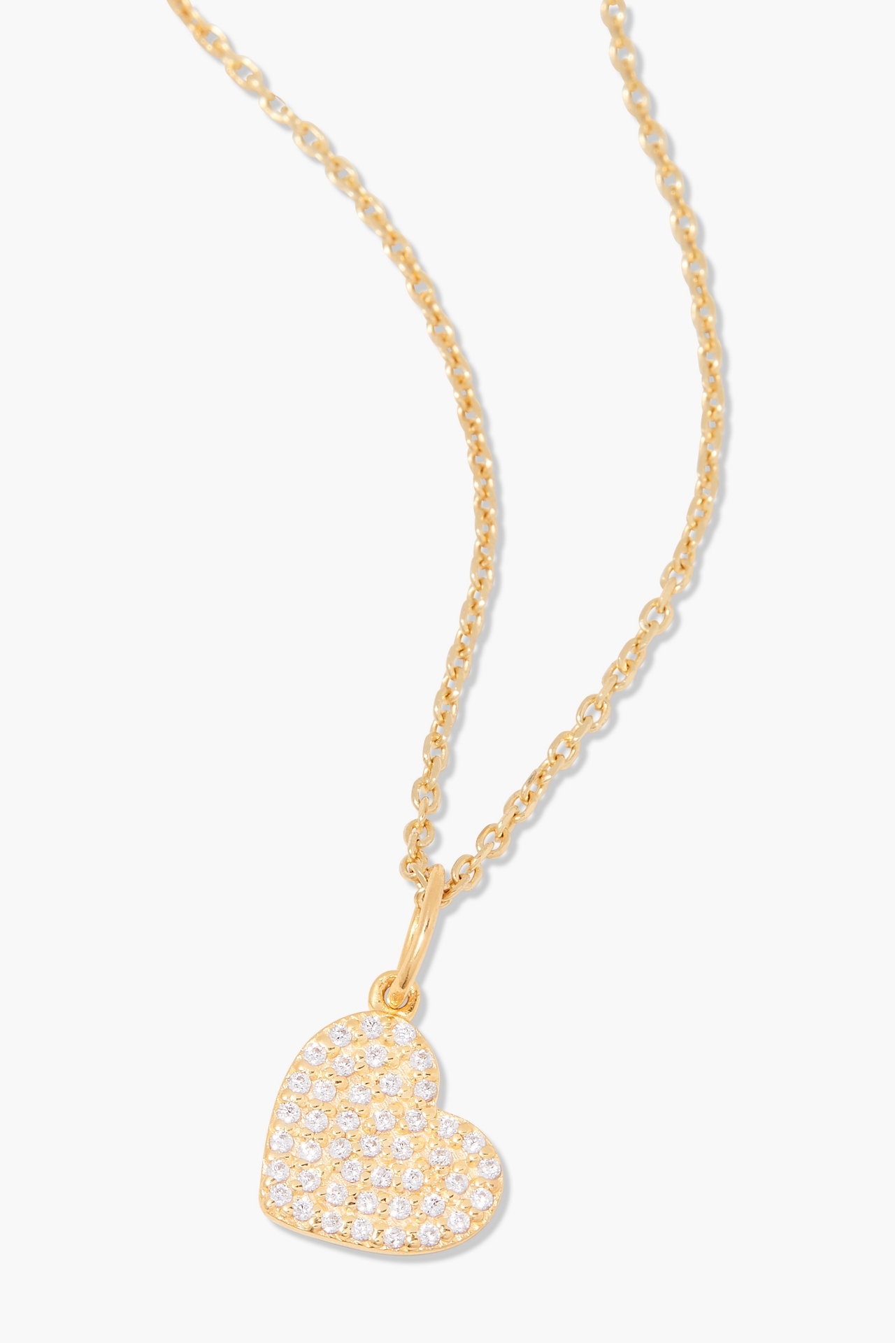 Brook & York Vermeil Pave Heart Necklace