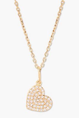 Brook & York Vermeil Pave Heart Necklace