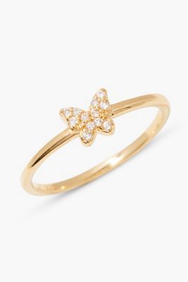 Brook & York Butterfly Vermeil  Ring