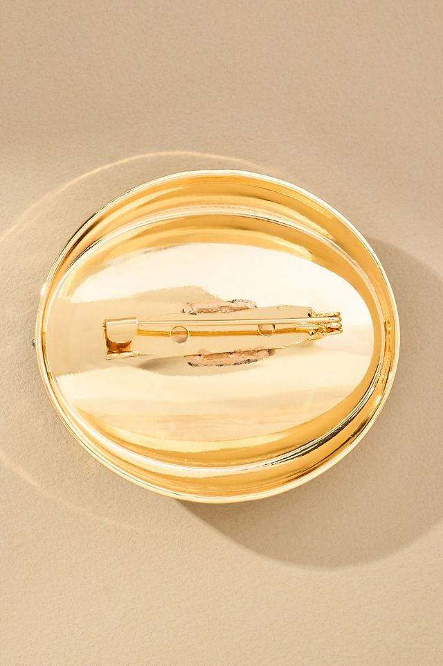 Mosaic Crystal Brooch #1