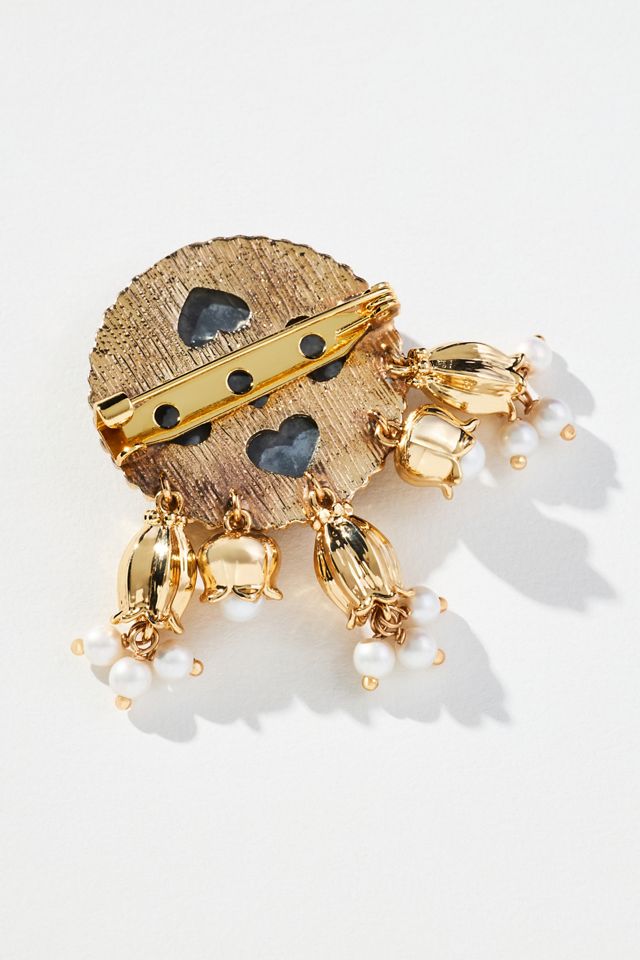 Faceted Stone Brooch #1